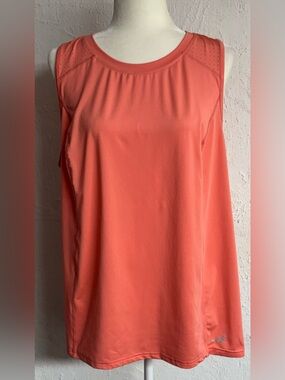 BCG Sleeveless High Neck Coral Athletic Performance Wear Tank Top Size 1X